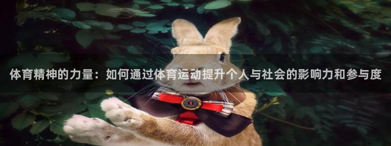 必发官网下载：体育精神的力量：如何通过体育运动提升个人与社会